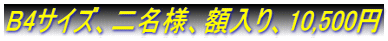 B4�T�C�Y�A�񖼗l�A�z����A10,500�~